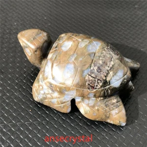 2'' Natural Llanite Carved Sea Turtles Quartz Crystal Healing Crystal Gifts - Picture 1 of 11