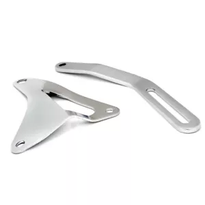 Mustang Alternator Brackets Chrome 1964 1/2 - 1969 - ACP (Fits other Fords) - Picture 1 of 1