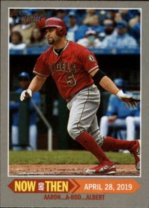 2019 Topps Heritage High Number Now and Then #NT-15 Albert Pujols LA Angels