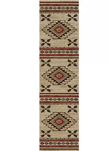 2x8 (2'3" x 7'7") Runner Southwestern Tribal Lodge Cabin Area Rug - Picture 1 of 2