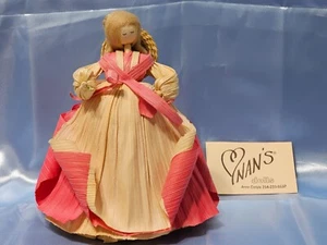 MUÑECA VINTAGE 1996 NAN'S CORN CÁSCARA 7,5" NIÑA PRIMAVERA CON HERMOSO SOMBRERO Y CABELLO - Imagen 1 de 17