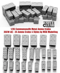 1/35 British/Australian Metal Ammo Crates (24pcs 4 styles P59, G70, C224, C238) - Bild 1 von 1