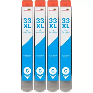 4 cartucce d'inchiostro ciano 33XL per Epson XP-530 XP-540 XP-630 XP-635 XP-640 - Foto 1 di 1