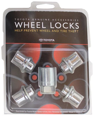 New OEM Genuine Toyota & Scion 4pc Aluminum Alloy Wheel Locks Set 00276-00900 - Image 1 of 2