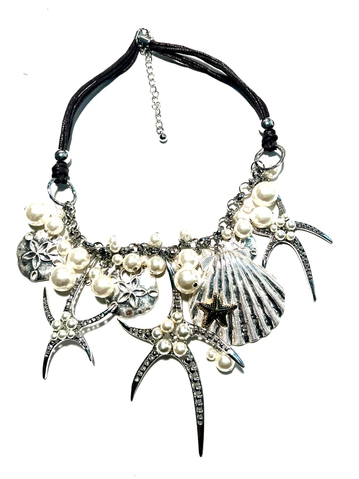 Ожерелье с подвеской Joan Rivers Star Fish ЗОЛОТО/СЕРЕБРО 15 дюймов 3 дюйма экст. - Изображение 1 из 1