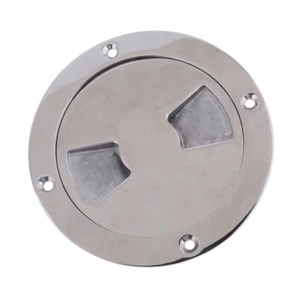 4" Boat Round Inspection Hatch with Detachable Cover Marine Stainless Steel - Picture 1 of 7