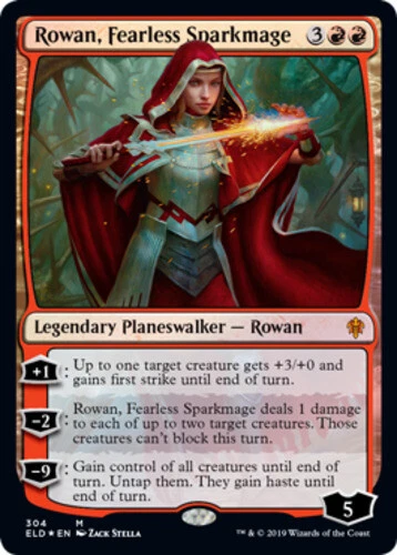Throne of Eldraine - Rowan, Fearless Sparkmage - Foil Planeswalker Deck Exclusiv - Image 1 of 1