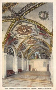 Postal Washington DC: Corredor Norte, Biblioteca del Congreso, Antiguo WB - Imagen 1 de 2