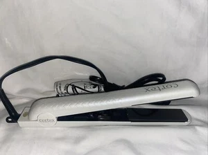 Cortex International 1” Ceramic Plates Hair Flat Iron White. On/Off Switch. - Picture 1 of 9