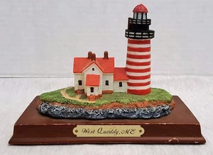 Estatuilla de resina West Quoddy, ME Lighthouse ~ Historic American Lighthouses - Imagen 1 de 5