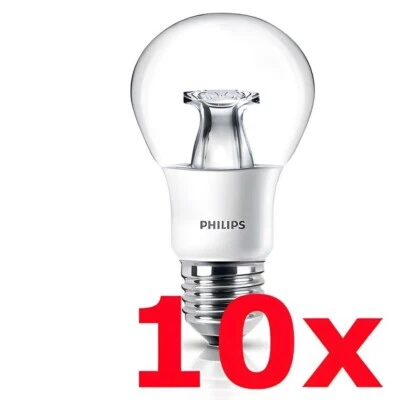 10x Philips CorePro LED Lampe klar 6,5 Watt E27 warmweiss Birne Leuchte Licht