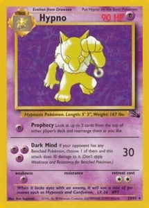 HYPNO 23/62 Non-Holo Rare Fossil Set Unlimited WOTC Original 1999 - Pokemon Card - Picture 1 of 1