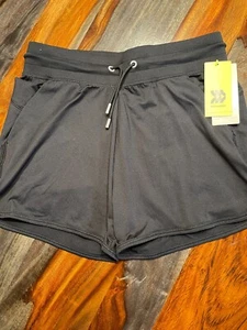 Girls Soft Gym Shorts, Black Onyx Size L - Picture 1 of 2