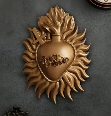 Big size Sacred Heart ,树脂,石膏,蜡烛,肥皂硅胶模具 — 第 1/4 张图片