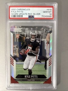 2021 Chronicles Score Update Silver Kyle Pitts Rookie #410 PSA 10 Pop 2 - Picture 1 of 2