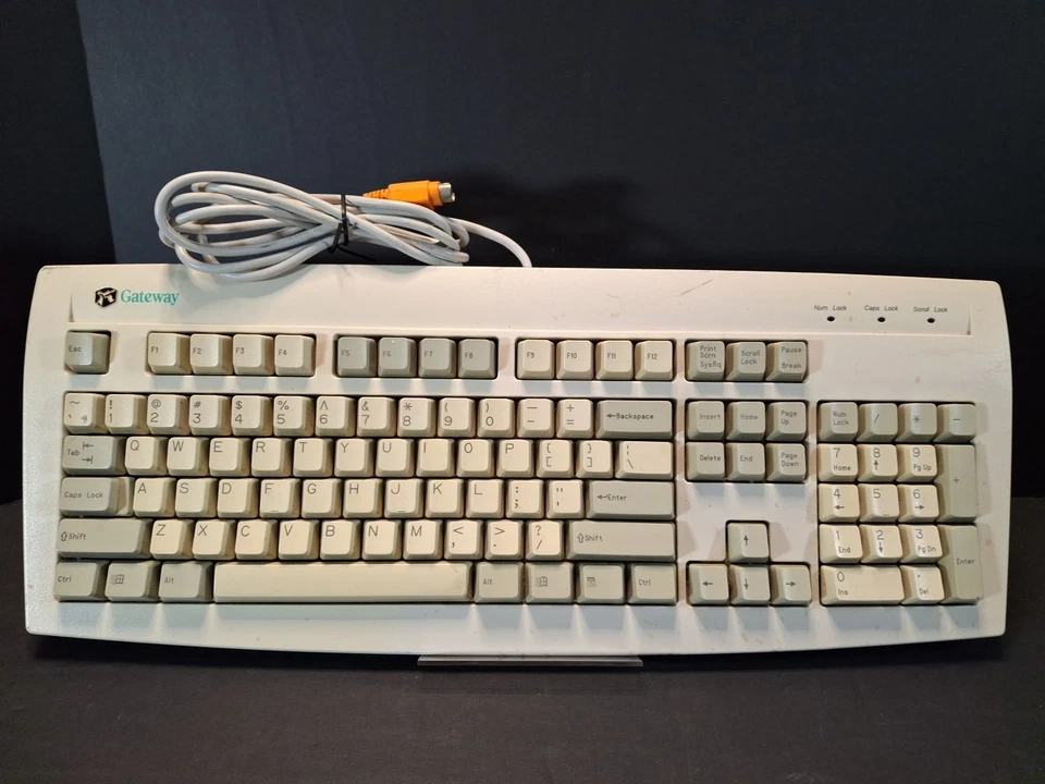 Vintage Gateway Wired Keyboard 7001628 Ps/2 E06350us003-C - Image 1 of 4
