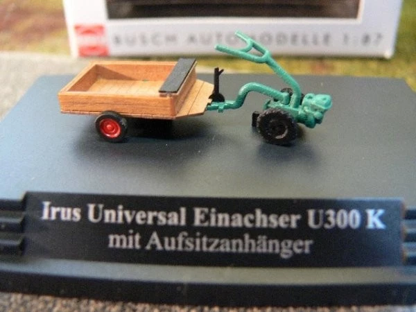 1/87 Busch Irus Universal Einachser U300 K m.Aufsitzanhänger 59912 - Bild 1 von 1