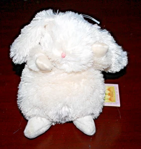 NWT Bunnies by the Bay Bunny Wee Rutabaga Baby 2015 Cream Furry 7" Plush 604111 - Picture 1 of 4