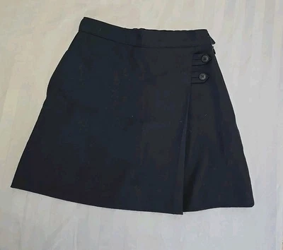 Lands End 女孩尺寸 4S 海军蓝制服裙 - 状况良好 — 第 1/4 张图片