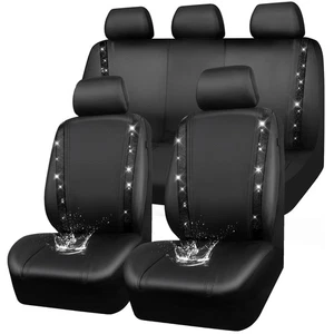 Forros Para Asientos De Carros Covertores Cuero Funda Universales Car Seat Cover - Picture 1 of 9