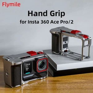 Camera Metal Aluminium Rabbit Cage Street Grip Kit for Insta360 Ace Pro 1/2 - Picture 1 of 14