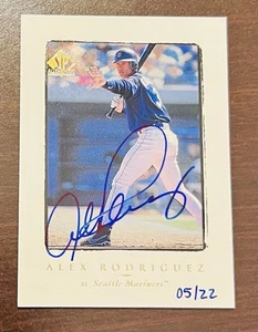 2000 SP Authentic Buyback 1998 SP Alex Rodriguez Auto /22 - Picture 1 of 3