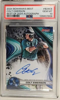 2024 Bowman Best Colt Emerson Auto PSA 10 - Image 1 of 2