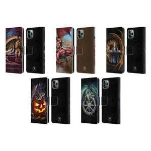 FUNDA BILLETERA OFICIAL ANNE STOKES DRAGONS 5 LIBROS DE CUERO PARA TELÉFONOS iPHONE DE APPLE - Imagen 1 de 11