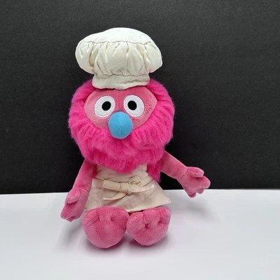 Gund Gonger Sesame Street Plush Chef Pink Monster 2019 Stuffed Animal Doll 14" - Image 1 of 4