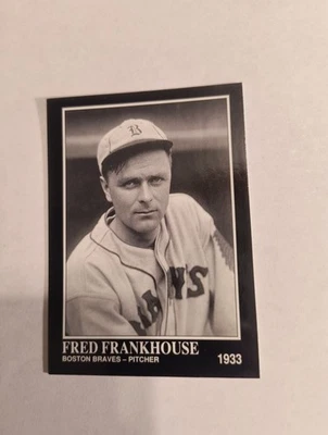 FRED FRANKHOUSE 1992 CONLON COLLECTION THE SPORTING NEWS #498 FREE SHIPPING - Image 1 of 2