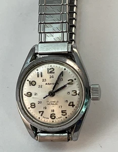 Vintage Ramona Swiss Ladies Wristwatch Mechanical Manual Wind Runs Great - Picture 1 of 15