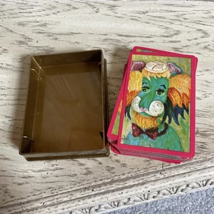 Vintage Arrco Friendly Lion Playing Cards Chicago Made In USA - Picture 1 of 4