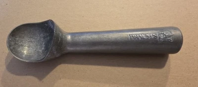 Cuchara de helado vintage Braum's coleccionable aluminio fundido 7" Foto 1 de 4