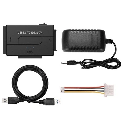 USB 3.0 to IDE SATA Converter with Power Adapter External Hard Drive Adapter - Image 1 of 4