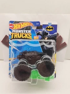 2024 Hot Wheels Monster Trucks DC Comics Batman Crushed Car 1:64 Diecast Black - Picture 1 of 10