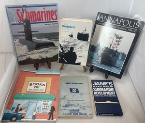 Lot of 5 Vintage Books Navy Coast Guard Seamanship Submarines Naval Institute - Picture 1 of 24