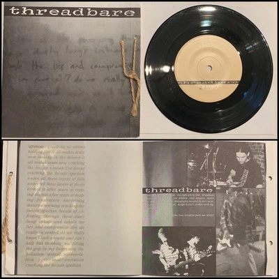 THREADBARE s/t 7” Vinyl-Reach Trial Krakatoa 108 The Judas Factor Snapcase Hive - Image 1 of 4