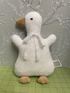 Almohada de cabeza de felpa de ganso de pato blanco muñeca suave de peluche - Imagen 1 de 6