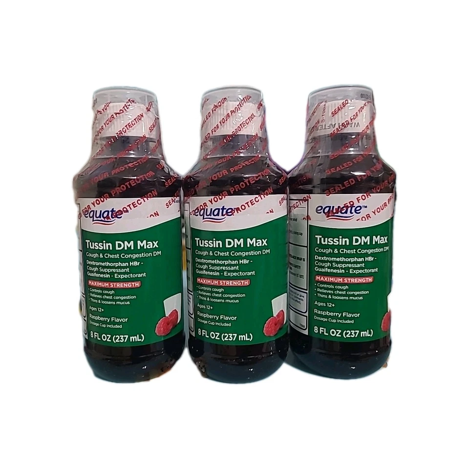 Equate Non-Drowsy/Maximum Strength Daytime Tussin DM Max Cough Suppressant - 8oz