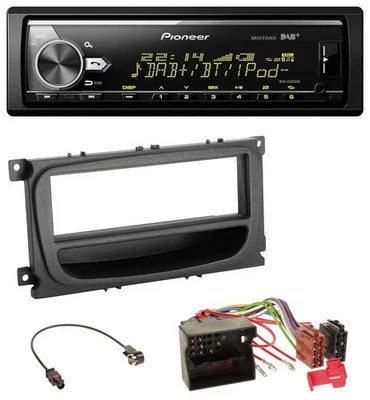 Pioneer Bluetooth USB DAB MP3 Autoradio für Ford C-Max Focus Galaxy ab 2007 Abla - Bild 1 von 4