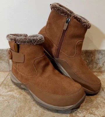 Easy Spirit | Botas para mujer seEXCEL8 marrón gamuza piel sintética forradas con cremallera 8,5 M ¡NUEVAS! ✨ Foto 1 de 4