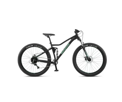 Bicicleta de montaña Mongoose Impasse, ruedas de 27,5 pulgadas, edades 14+, negro mate Foto 1 de 4