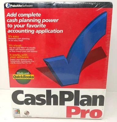 Palo Alto Software Cash Plan Pro 1.0 Software Vintage 1999 SEALED NEW - Image 1 of 4