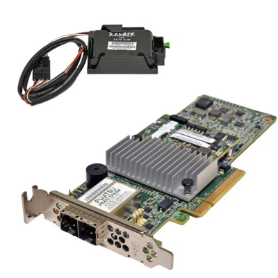 Fujitsu LSI PRAID EP420e Dual Port 12Gb PCIe x8 3.0 SAS/SATA RAID Controller LP - Image 1 of 4