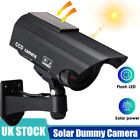 Solar Powered Dummy Security Camera Imitation Surveillance CCTV Fake Red IR LED