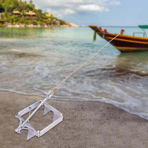 Boat Slide Box Anchor, Foldable Sliding Cube Anchor, Foldable Boat Anchor 13 lbs - Picture 1 of 15