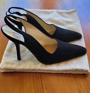 Vintage Marc Jacobs Brown Suede Slingback Shoes - Picture 1 of 10