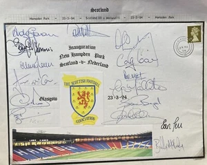 SCOTLAND INTERNATIONAL 1994 : SCOTLAND V HOLLAND SIGNED BY 15 SCOTTISH PLAYERS - Imagen 1 de 1