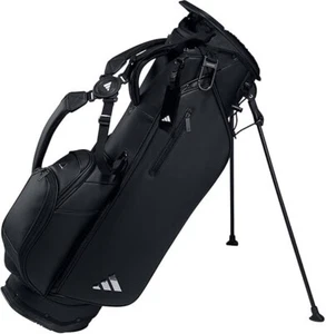 adidas Golf Men's Caddy Bag METAL LOGO PREMIUM 8.5 x 47 inch 3.5kg Black KVH08 - Picture 1 of 1