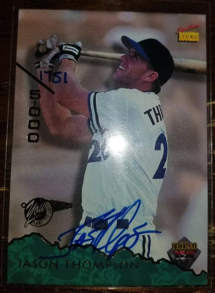 1995 Signature Rookies Tetrad Autographs #46 Jason Thompson 1751/5000 - Image 1 of 1